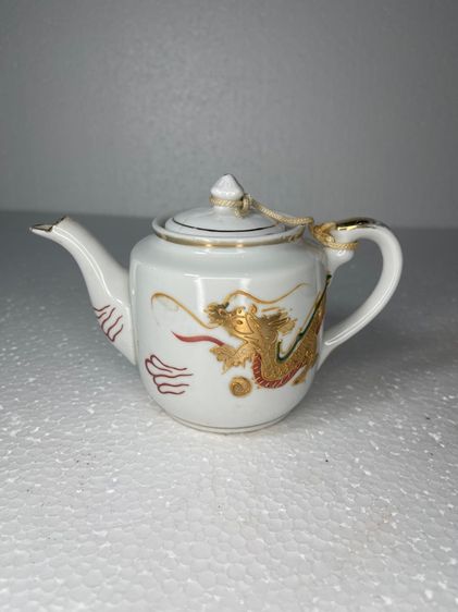 กาน้ำชา ลายมังกร เก่าสะสม รูปที่ 12