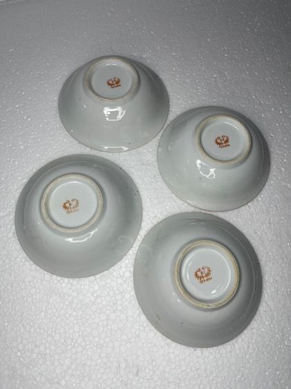 ชาม ลายดอกไม้ ขอบทอง เก่าสะสม รูปที่ 15