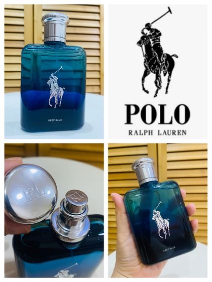 ชาย Ralph Lauren Polo Ralph Rauren Deep Blue Parfum 125 ml No Box  น้ำหอมแท้ ส่งฟรี