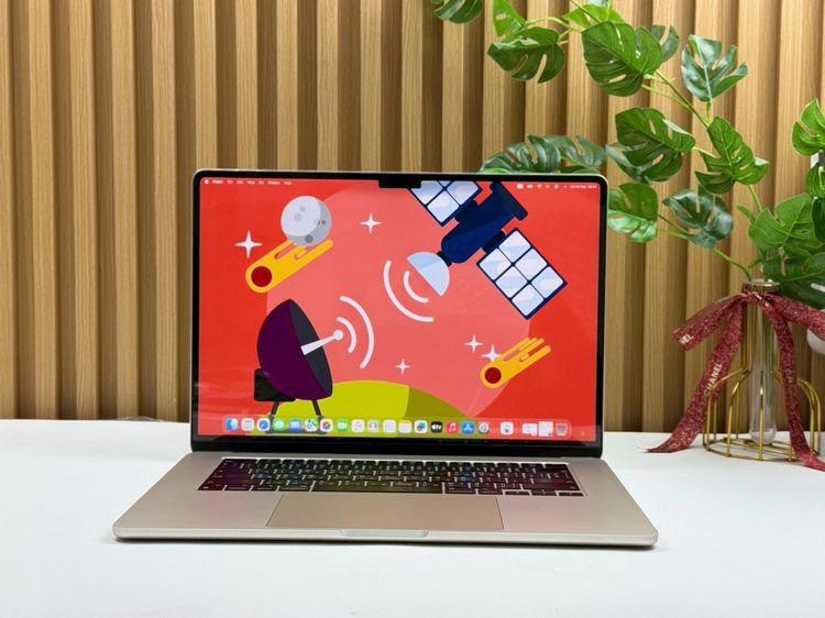 แมค โอเอส 16 กิกะไบต์ อื่นๆ ใช่ MacBook Air 15-inch M3 2024 Ram16GB SSD512GB Starlight apple care+ 5 April 2027