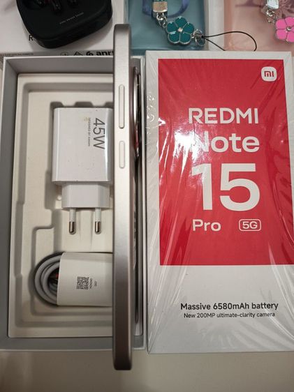 Redmi Note 15 Pro 5Gสีเงินครบกล่องประกันศูนย์2ปีของแถมครบ รูปที่ 6