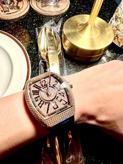 Franck Muller rose gold 18k V45 รุ่นไซรใหณ่ เพชจแท้  รูปที่ 2