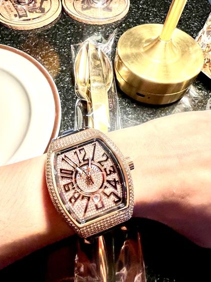 Franck Muller rose gold 18k V45 รุ่นไซรใหณ่ เพชจแท้  รูปที่ 3