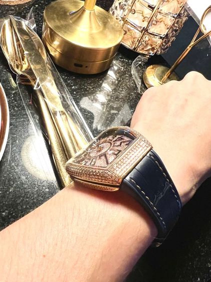 Franck Muller rose gold 18k V45 รุ่นไซรใหณ่ เพชจแท้  รูปที่ 5