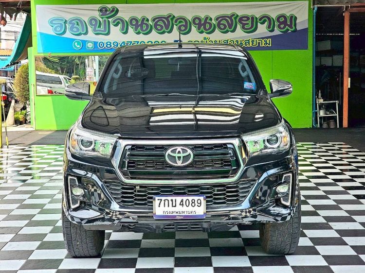 Toyota Hilux Revo 2018 2.4 Prerunner E Plus Pickup ดีเซล ไม่ติดแก๊ส เกียร์ธรรมดา ดำ รูปที่ 3