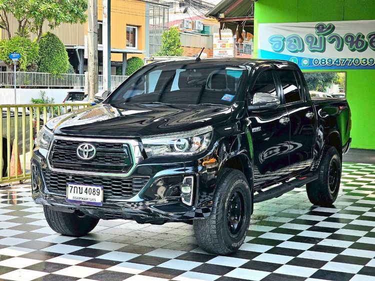 Toyota Hilux Revo 2018 2.4 Prerunner E Plus Pickup ดีเซล ไม่ติดแก๊ส เกียร์ธรรมดา ดำ รูปที่ 2