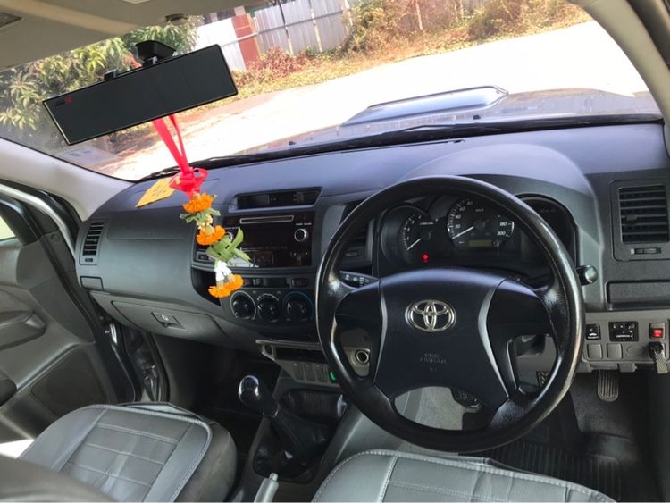 Toyota Hilux Vigo Champ 2014 Smart Cab 2.5 E Pickup ดีเซล ไม่ติดแก๊ส เกียร์ธรรมดา เทา รูปที่ 4