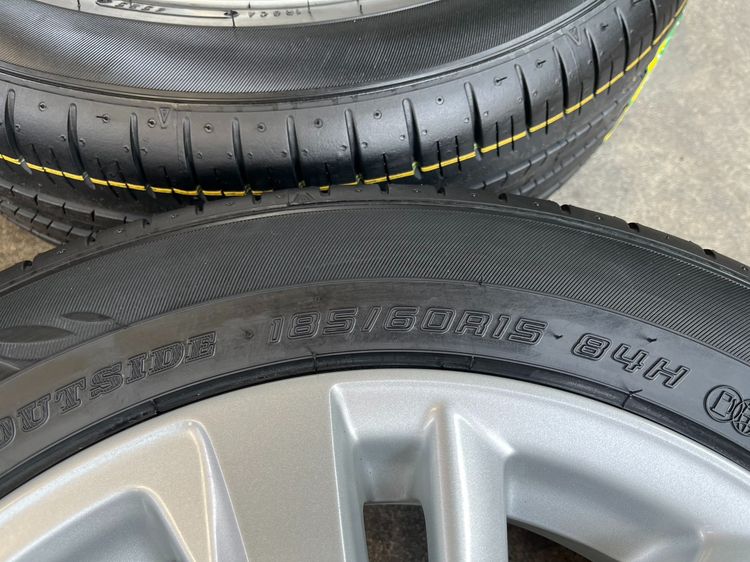 ✨ล้อแม็ก✨Toyota Yaris Ative ขอบ 15 พร้อมยางใหม่💯185-60-15 Dunlop💥ปลายปี 25💥 รูปที่ 8