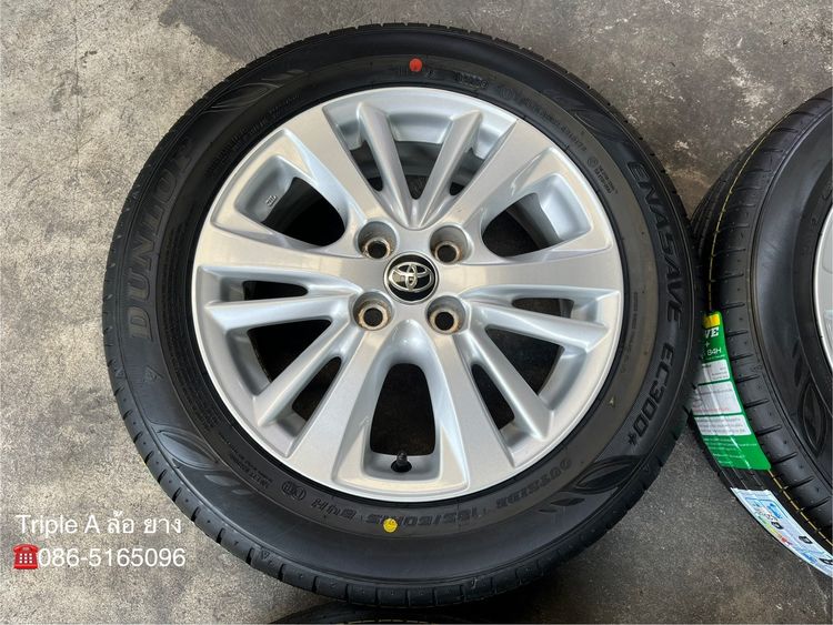 ✨ล้อแม็ก✨Toyota Yaris Ative ขอบ 15 พร้อมยางใหม่💯185-60-15 Dunlop💥ปลายปี 25💥 รูปที่ 4