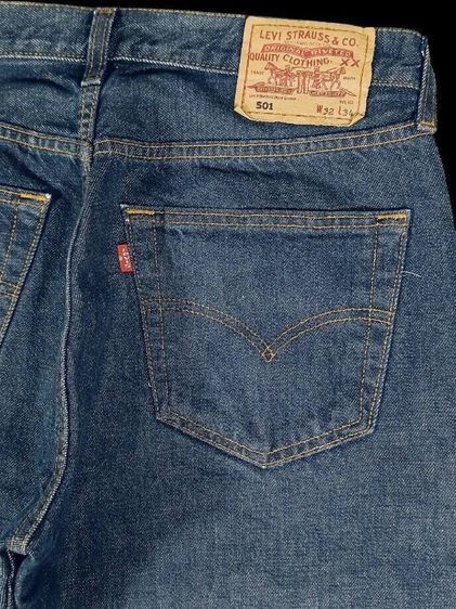 ลีวายส์ 501-0104 มือสอง ของแท้ สีน้ำเงินเข้ม รูปที่ 5