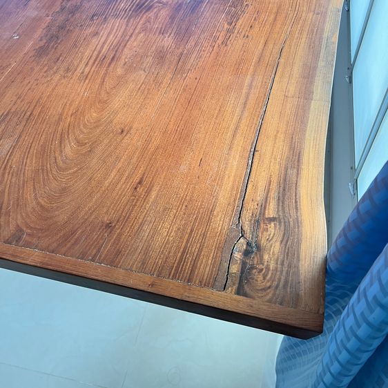 โต๊ะไม้แผ่นเดียวขอบธรรมชาติ - มือสอง (Used) รูปที่ 6