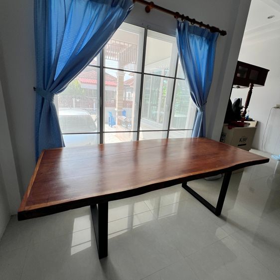 โต๊ะไม้แผ่นเดียวขอบธรรมชาติ - มือสอง (Used) รูปที่ 2