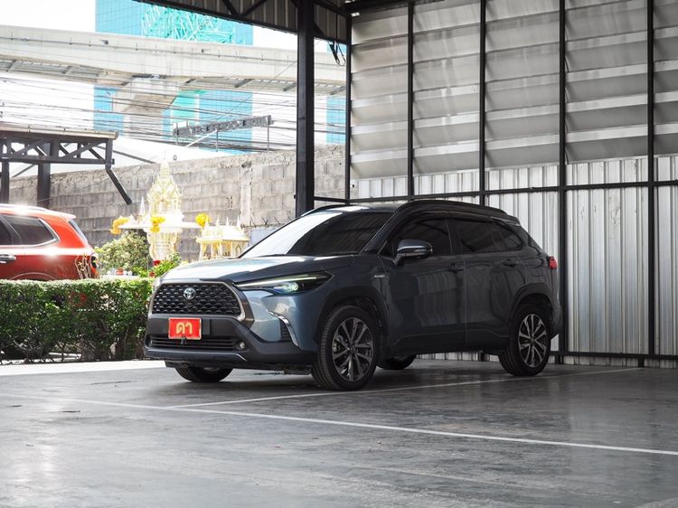 Toyota Corolla Cross 2021 1.8 Hybrid Premium Safety Utility-car ไฮบริด ไม่ติดแก๊ส เกียร์อัตโนมัติ เทา