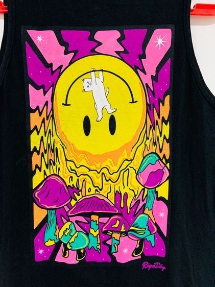 เสื้อกล้าม Ripndip แท้ 💯 size วัดจริง ขนาด อก 21 ยาว 27 นิ้ว สภาพดีมาก ป้ายขาด ลายสวย เนื้อผ้าดีมาก หายากน่าสะสมครับ รูปที่ 2