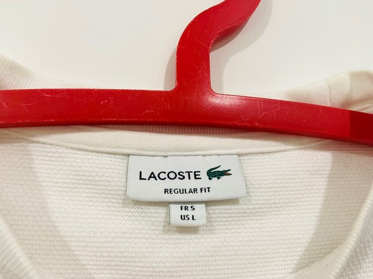 เสื้อยืด LACOSTE กระเป๋าอกซ้าย แท้ 💯 size 5 ขนาด อก 21 ยาว 27.5 นิ้ว สภาพใหม่มาก ทรงสวย เนื้อผ้านิ่มมาก หายากน่าสะสมครับ รูปที่ 3
