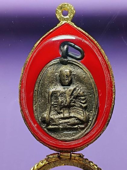 เหรียญหล่อหลวงพ่อจั่น วัดบางมอญ ปี2465 จ.อยุธยา สภาพสวย พระเก่าเก็บสวยเดิม รูปที่ 3