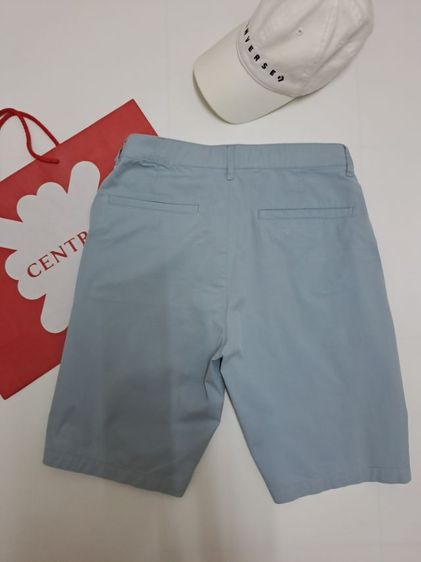 กางเกงขาสั้นสีฟ้าพาสเทล ผ้าชิโน แบรนด์ Giordano‼️ รูปที่ 2