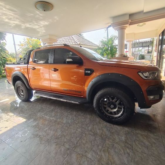 Ford Ranger 2018 3.2 Wildtrak 4WD Pickup ดีเซล ไม่ติดแก๊ส เกียร์อัตโนมัติ ส้ม รูปที่ 4