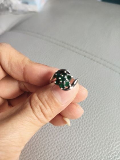 แหวนเงินพลอยโมรา รูปที่ 2