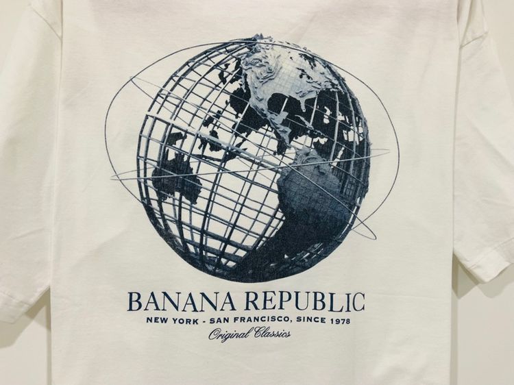 เสื้อยืด BANANA REPUBLIC กระเป๋าซ้าย Made in USA 🇺🇸 รุ่นเก่า แท้ 💯 size L ขนาดอก 22 ยาว 28 นิ้ว สภาพดีใหม่มาก ดีเทลสวย เนื้อผ้านิ่มมาก รูปที่ 7