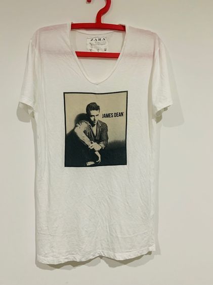 ขาว แขนสั้น อื่นๆ อื่นๆ เสื้อยืด JAMES DEAN by ZARA แท้ 💯 size L ขนาดอก 20.5 ยาว 27.5 นิ้ว สภาพใหม่มาก สกีนจม ลายสวย เนื้อผ้านิ่มมาก หายากน่าสะสมครับ