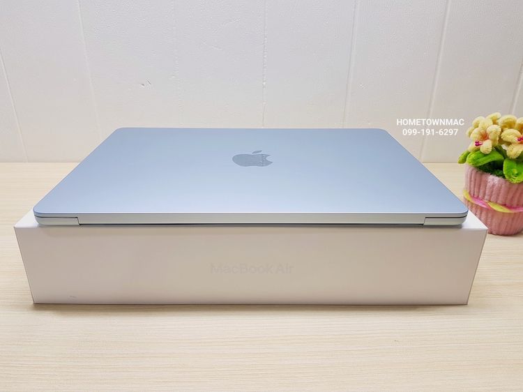 MacbookAir (Retina13-inch, 2025) M4 10-Core CPU 8-Core GPU SSD 256Gb Ram 16Gb Sky Blue ของใหม่มือ1 ประกันเดิน รูปที่ 7