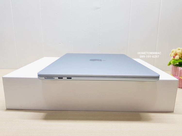 MacbookAir (Retina13-inch, 2025) M4 10-Core CPU 8-Core GPU SSD 256Gb Ram 16Gb Sky Blue ของใหม่มือ1 ประกันเดิน รูปที่ 4