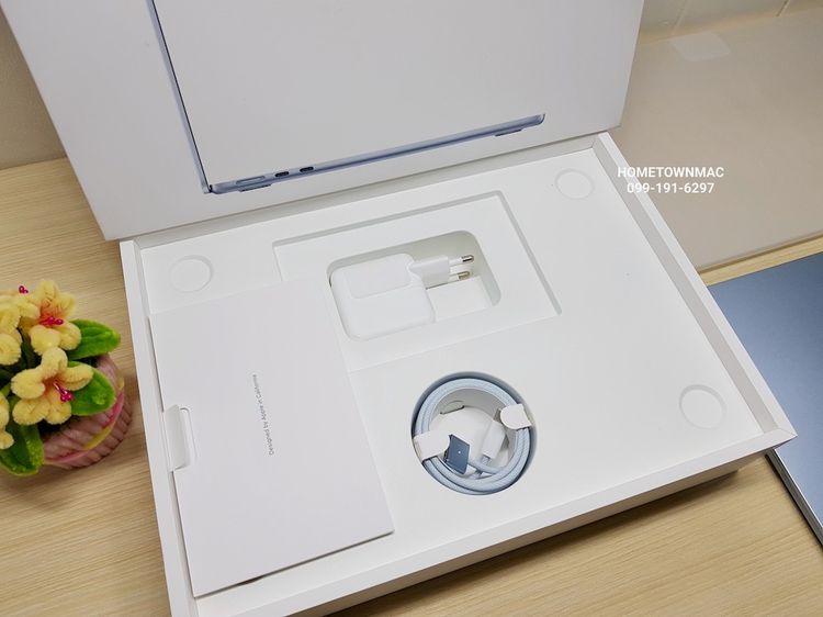 MacbookAir (Retina13-inch, 2025) M4 10-Core CPU 8-Core GPU SSD 256Gb Ram 16Gb Sky Blue ของใหม่มือ1 ประกันเดิน รูปที่ 3