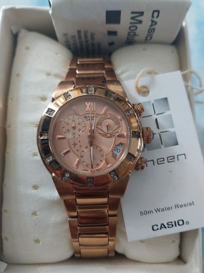 ขายนาฬิกาCASIO SHEEN สีโรสโกลด์ รูปที่ 11