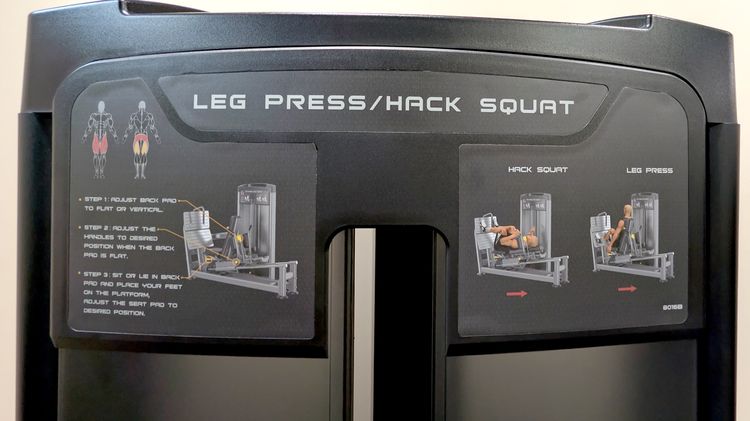 เครื่องออกกำลังกาย LEG PRESS AND HACK SQUAT เกรด COMMERCIAL สภาพเหมือนแกะกล่อง รูปที่ 7