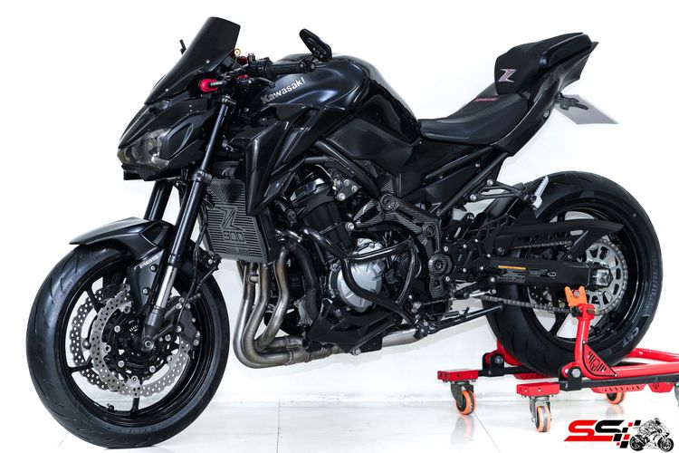 KAWASAKI Z900 ABS สีดำ ปี2018 ท่อ AKRAPOVICแท้ กันสะบัด Hyperpro ยางใหม่หน้าหลัง รถสวยมาก ฟรีดาวน์ รูปที่ 3