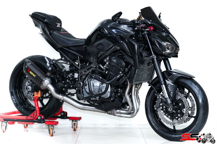 KAWASAKI Z900 ABS สีดำ ปี2018 ท่อ AKRAPOVICแท้ กันสะบัด Hyperpro ยางใหม่หน้าหลัง รถสวยมาก ฟรีดาวน์ รูปที่ 18