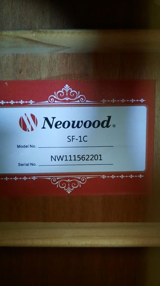 กีต้าร์โปร่ง Neowood พร้อมกระเป๋า รุ่น SF-1C ของใหม่ รูปที่ 8