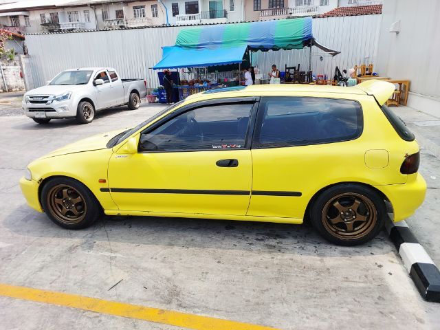 Honda Civic 1992 1.5 EX Sedan เบนซิน ไม่ติดแก๊ส เกียร์อัตโนมัติ เหลือง รูปที่ 2