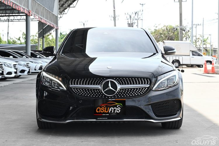 Mercedes-Benz C-Class 2015 C300 Sedan ไฮบริด ไม่ติดแก๊ส เกียร์อัตโนมัติ ดำ รูปที่ 2