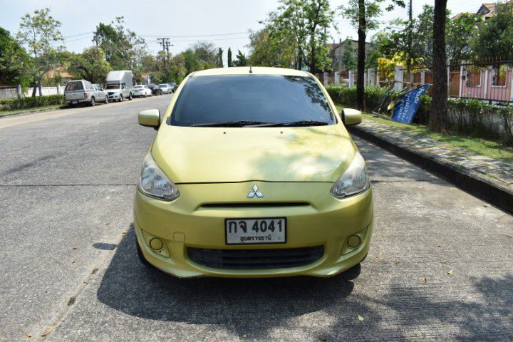 Mitsubishi Mirage 2013 1.2 GLX Sedan เบนซิน ไม่ติดแก๊ส เกียร์อัตโนมัติ เหลือง รูปที่ 4