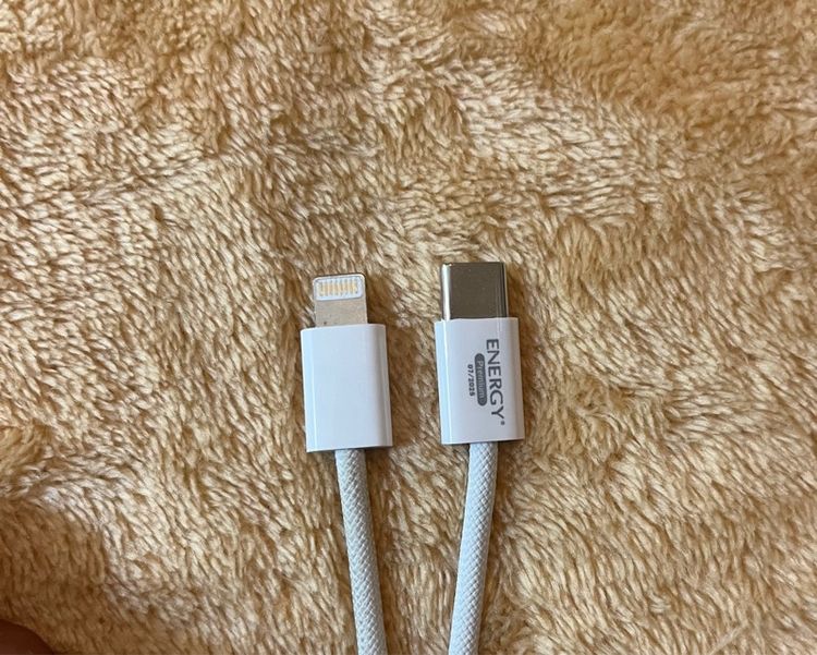 สายชาร์จ ENERGY แท้ รุ่น ERC-PD 30w Nylon Braided cable power up fast with PD type c to lighting รูปที่ 3