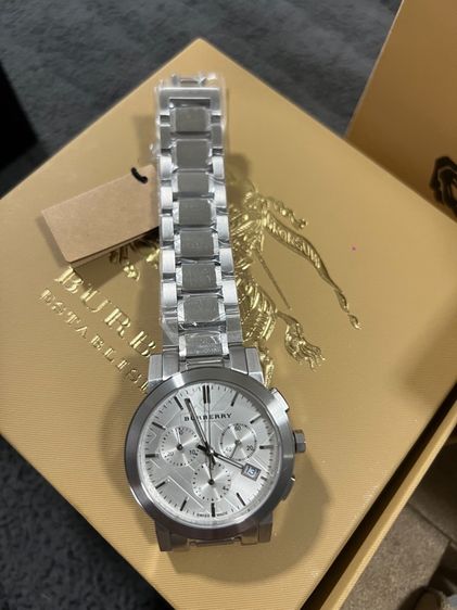 เงิน สแตนเลส Burberry chonograph