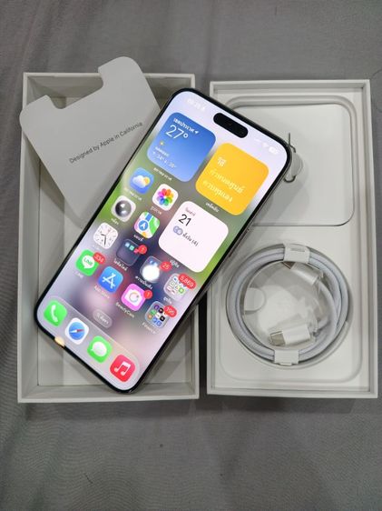 ขาย iPhone 15 ProMax 512 Natural Titanium สภาพสวย 
