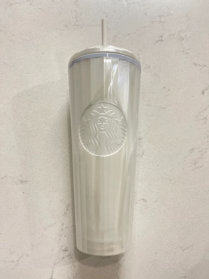 แก้วสตาร์บัค Starbucks White Pearl Dome Kaleidoscope 2022 Tumbler Cold Cup Venti 24oz รูปที่ 2