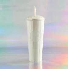 แก้วสตาร์บัค Starbucks White Pearl Dome Kaleidoscope 2022 Tumbler Cold Cup Venti 24oz รูปที่ 5