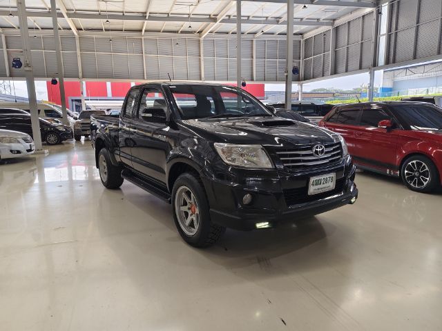 Toyota Hilux Vigo Champ 2013 Smart Cab 2.5 E TRD Sportivo Pickup ดีเซล ไม่ติดแก๊ส เกียร์ธรรมดา ดำ รูปที่ 2