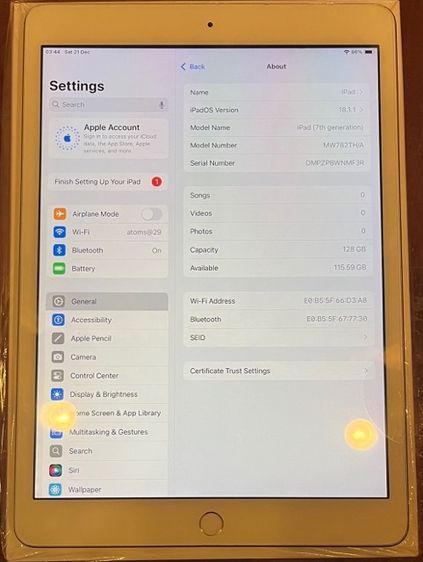 ขาย iPad (10.2") Gen 7 Wifi 128GB Silver ศูนย์ไทย รูปที่ 9