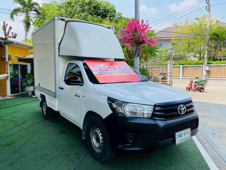 Toyota Hilux Revo 2018 2.4 J Pickup เบนซิน ไม่ติดแก๊ส เกียร์ธรรมดา ขาว รูปที่ 3