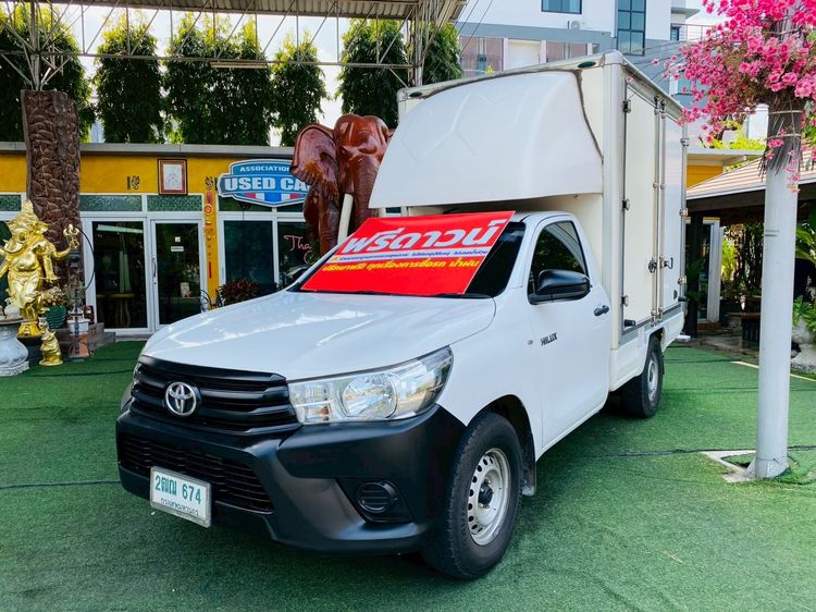 Toyota Hilux Revo 2018 2.4 J Pickup เบนซิน ไม่ติดแก๊ส เกียร์ธรรมดา ขาว รูปที่ 2