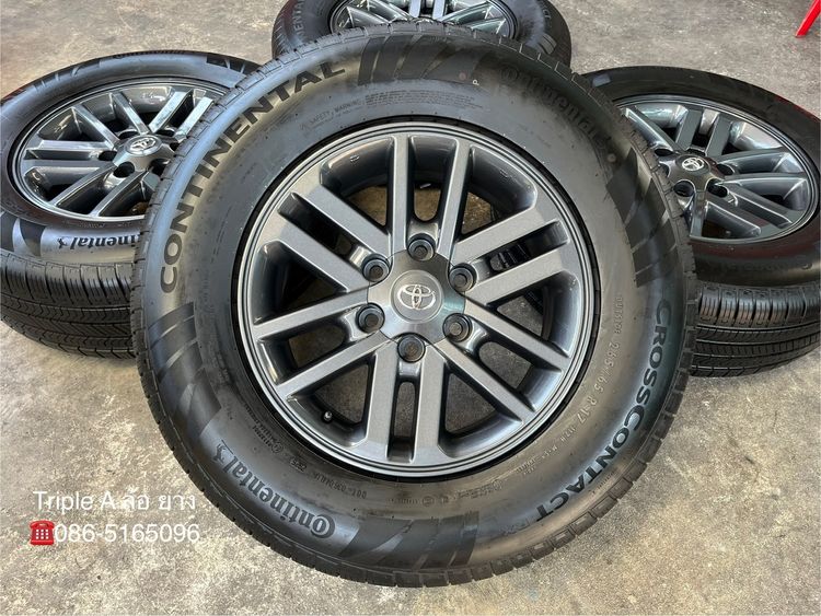✨ล้อแม็ก✨Toyota Fortuner BMC ขอบ 17 สีเทาดำ พร้อมยางป้ายแดง 265-65-17 Continental💥ปี 25💥 รูปที่ 2