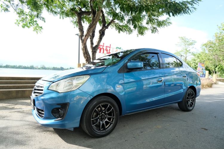 Mitsubishi Attrage 2014 1.2 GLX Sedan เบนซิน ไม่ติดแก๊ส เกียร์อัตโนมัติ น้ำเงิน รูปที่ 3