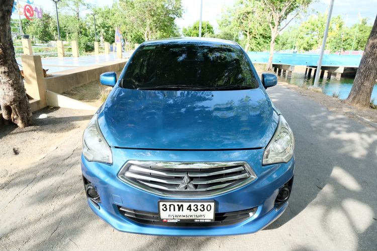 Mitsubishi Attrage 2014 1.2 GLX Sedan เบนซิน ไม่ติดแก๊ส เกียร์อัตโนมัติ น้ำเงิน รูปที่ 2