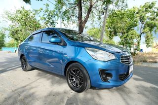 MITSUBISHI ATTRAGE เกียร์ออโต้ สีฟ้า ปี 2014
