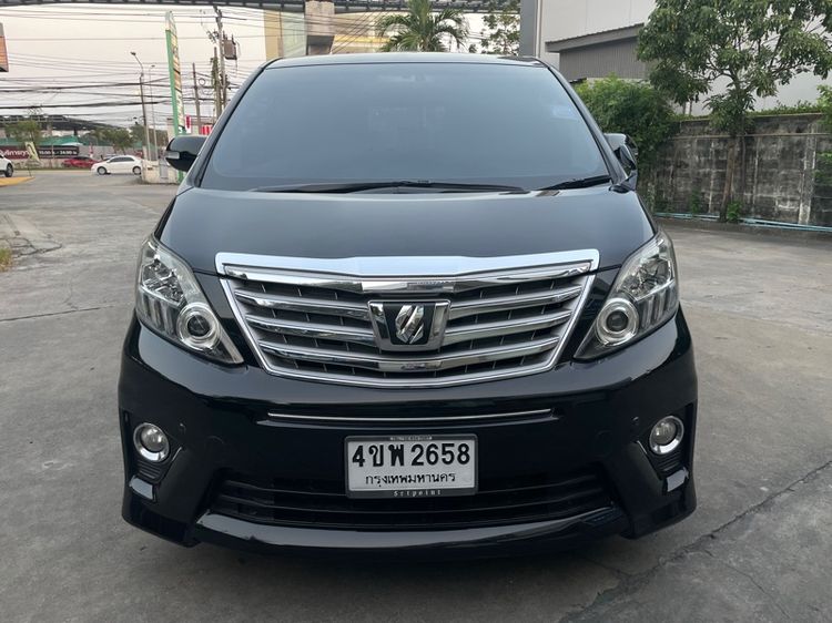 Toyota Alphard 2014 2.4 SC Van เบนซิน ไม่ติดแก๊ส เกียร์อัตโนมัติ ดำ รูปที่ 3